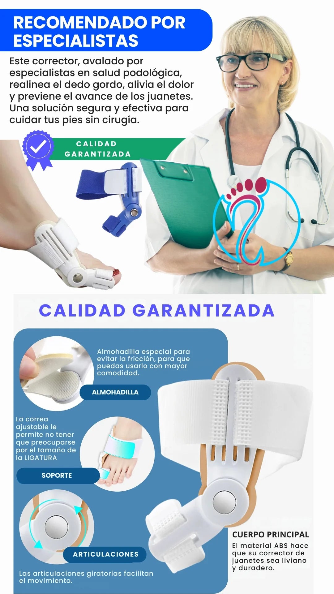 (2x1) BunionFix™ -Corrector de Juanete