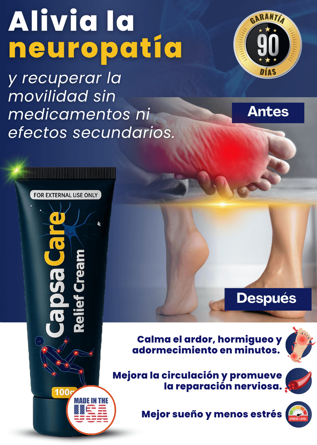 CAPSACARE ALIVIA LA NEUROPATIA