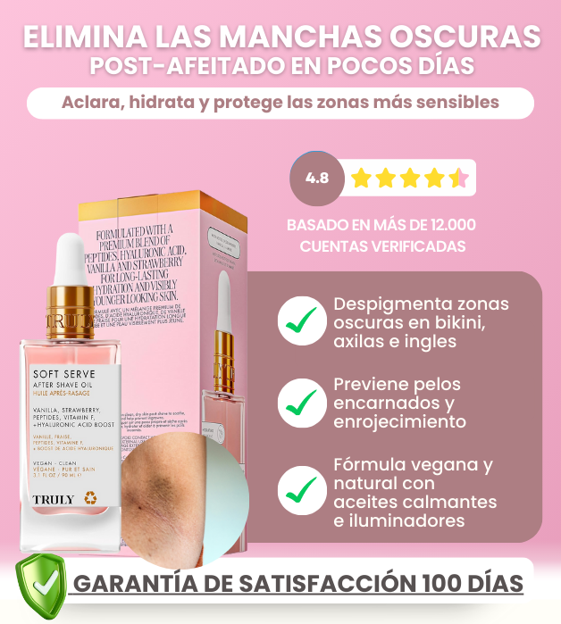 Aceite Despigmentante Truly-Post Afeitado