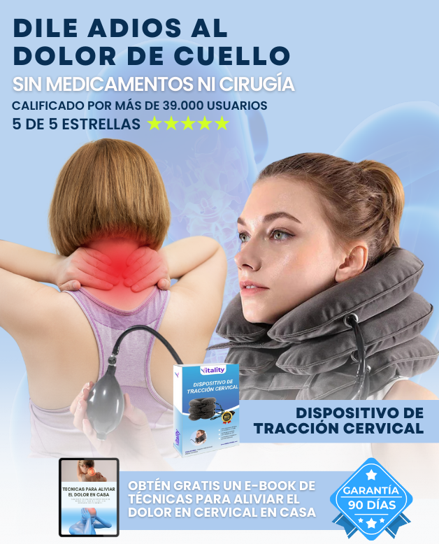 Soporte inflable para cuello-Alivia el dolor