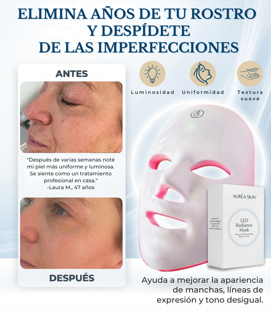 MASCARILLA DE LUZ LED AURÉA SKIN™