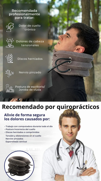 Soporte inflable para cuello-Alivia el dolor