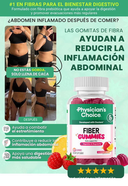 FIBER GUMMIES REDUCE LA INFLAMACIÓN