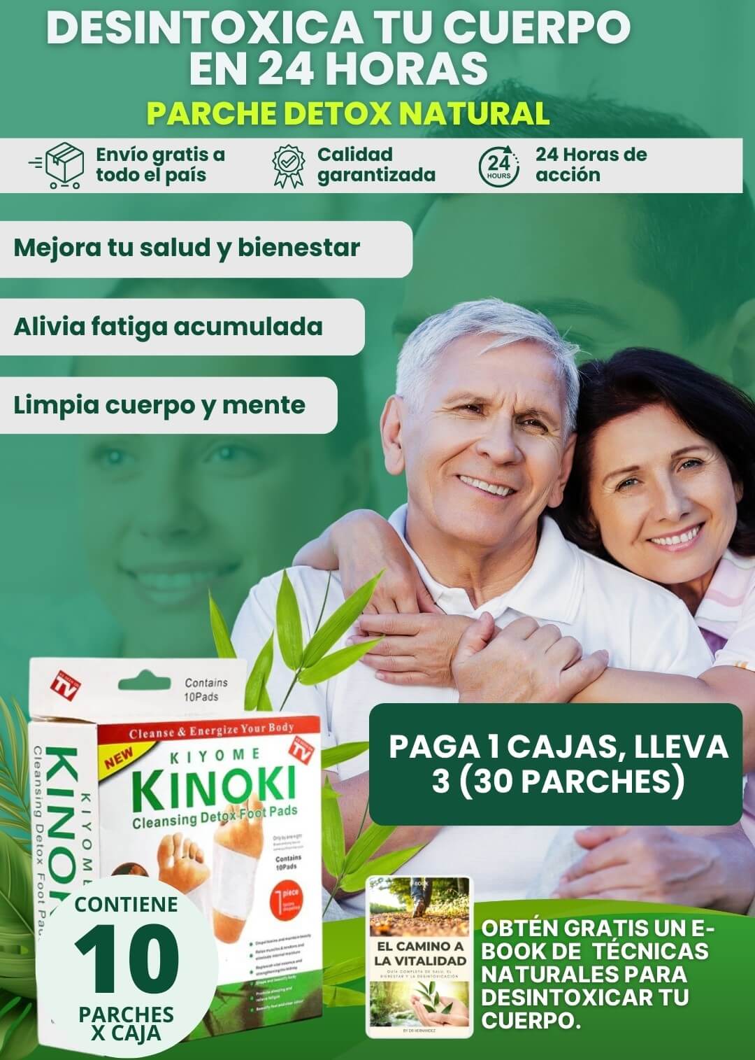 Parches Desintoxicantes Kinoki (X10 Parches) -Limpia tu cuerpo