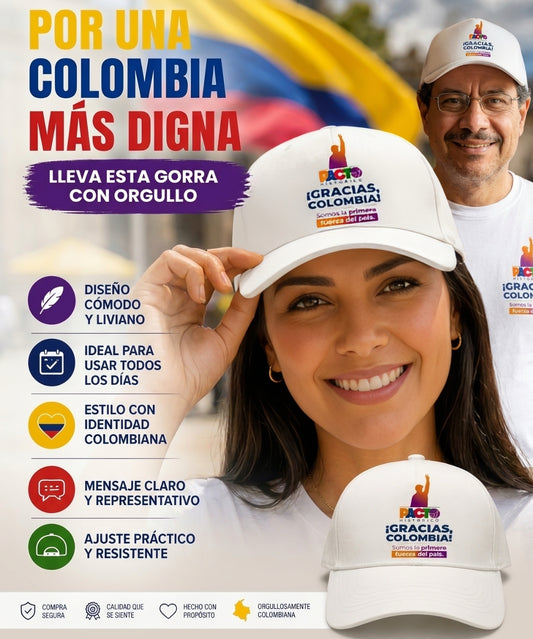 Gorra Gracias Pacto Historico
