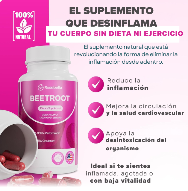 BEETROOT  REDUCE  LA HINCHAZÓN