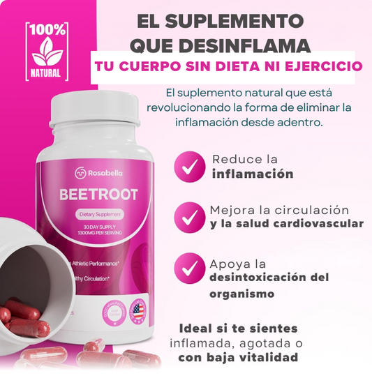 BEETROOT  REDUCE  LA HINCHAZÓN