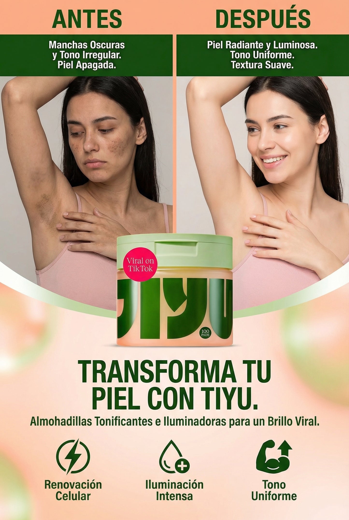 ALMOHADILLAS ACLARANTES JIYU x100